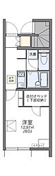 レオネクスト昭和町2 1Kの間取図画像