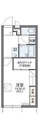 レオパレスAMORE加古川 1Kの間取図画像
