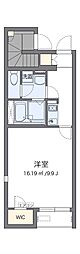 レオネクストコンフォートパレス 1Kの間取図画像