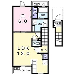 デスパシオ 1LDKの間取図画像