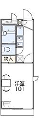 レオパレス西丸山 1Kの間取図画像