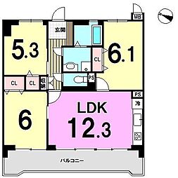 間取図画像 3LDK