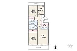 間取図画像 3LDK