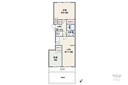 間取図画像 2LDK