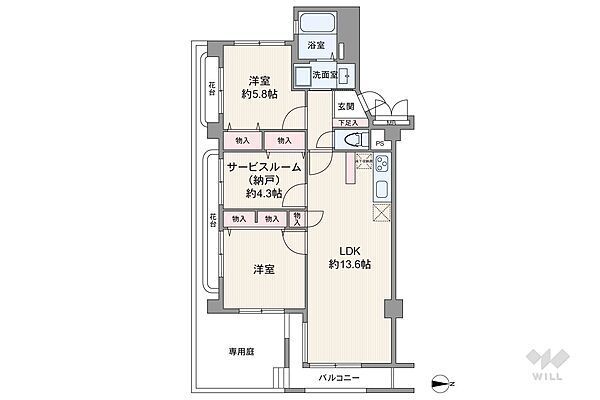 間取りを拡大表示