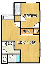 ハイツウィンドヒル  ｜ 福岡県北九州市戸畑区福柳木2丁目（賃貸アパート1LDK・3階・39.00㎡） その2