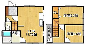 クルーズ浅生　3号棟  ｜ 福岡県北九州市戸畑区浅生2丁目（賃貸一戸建2LDK・--・55.47㎡） その1