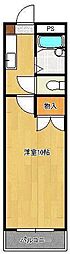ロイヤルアミューズ72 1Kの間取図画像