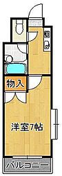 トーケン設計戸畑駅前2 1Kの間取図画像