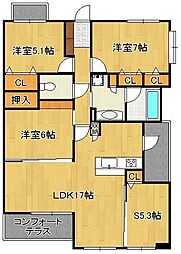 センチュリーナ中央 2階