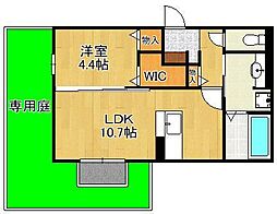 アトレ千防 1LDKの間取図画像