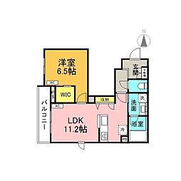ブリスコート 1LDKの間取図画像