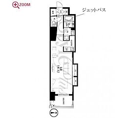 エルブ葵 ワンルームの間取図画像