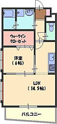 マルベリー 1LDKの間取図画像