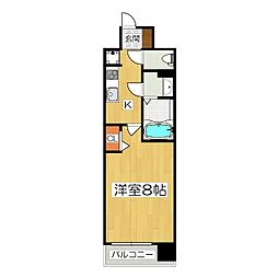 Ray Square 大津 1Kの間取図画像