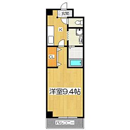 ロイヤルグランデ 1Kの間取図画像