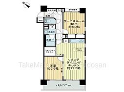 秀和溜池山王レジデンス 1SLDKの間取図画像