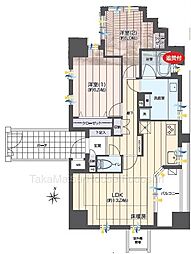 サンクタス大森ヴァッサーハウス 2LDKの間取図画像