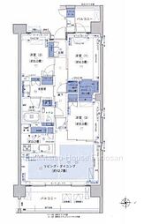 パークホームズ品川ザレジデンス 3LDKの間取図画像