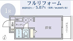 ペガサスマンション渋谷本町2 ワンルームの間取図画像