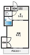 ファーストインK5  ｜ 徳島県小松島市金磯町（賃貸アパート1R・2階・25.46㎡） その2