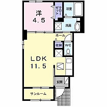 ルミエール古庄I 101 ｜ 徳島県阿南市羽ノ浦町古庄古野神59番地1（賃貸アパート1LDK・1階・40.03㎡） その2