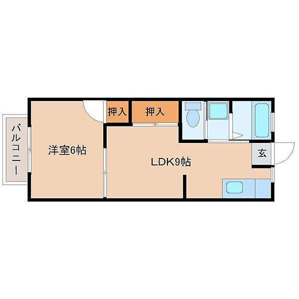 ルシドールコーポ 101｜福岡県小郡市三国が丘１丁目(賃貸アパート1LDK・2階・34.30㎡)の写真 その2