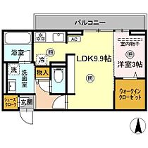 D-ソール・グラン 202 ｜ 佐賀県鳥栖市田代外町1507-21（賃貸アパート1LDK・2階・37.59㎡） その2