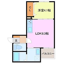 T-Regno×BSF-Gaia　I 1階1LDKの間取り