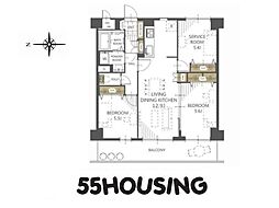 ベルドゥムール春日部 3LDKの間取図画像