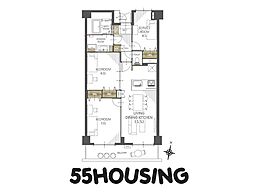 レジデンシャル武蔵浦和ザ・マークプレイス 3LDKの間取図画像
