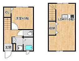 CREDO基山I 1LDKの間取図画像