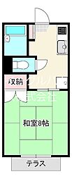 メゾン・ドFUJI・A 1Kの間取図画像