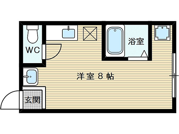 ヴィラナリー淡路 ｜大阪府大阪市東淀川区淡路2丁目(賃貸マンション1R・2階・18.00㎡)の写真 その2