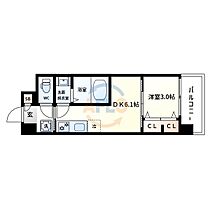 Dimora難波  ｜ 大阪府大阪市浪速区敷津東1丁目（賃貸マンション1DK・2階・25.01㎡） その2