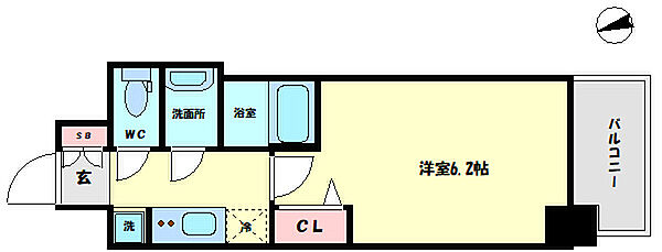 プレサンス難波インフィニティ 415｜大阪府大阪市浪速区日本橋東2丁目(賃貸マンション1K・4階・21.66㎡)の写真 その2