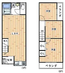 豊中市島江町2丁目テラスハウス
