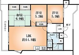 間取図画像 3LDK