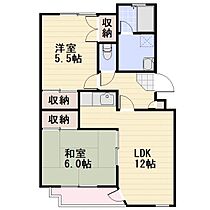 長野県長野市若里1丁目（賃貸マンション2LDK・2階・54.81㎡） その2