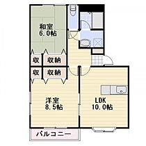 長野県長野市平林2丁目（賃貸アパート2LDK・1階・57.00㎡） その2