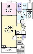 ルミネッセンス　A  ｜ 長野県長野市三輪2丁目（賃貸アパート1LDK・1階・37.12㎡） その2