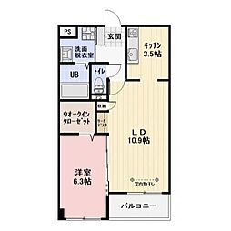 間取図画像 1LDK