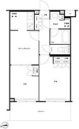 ルーブル大森西 2DKの間取図画像