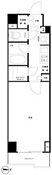 ルーブル桜新町 1Kの間取図画像