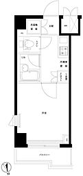 ルーブル大井町参番館 1Kの間取図画像