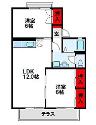 セジュール福間 1階/B102