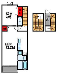 レジデンス大門 1LDKの間取図画像