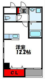 FIATO ワンルームの間取図画像