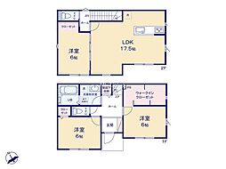 町田市忠生4丁目　新築未入居戸建　全3棟　A号棟 3LDKの間取り