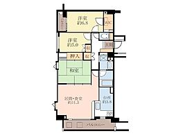 藤和シティホームズ東林間 3LDKの間取図画像